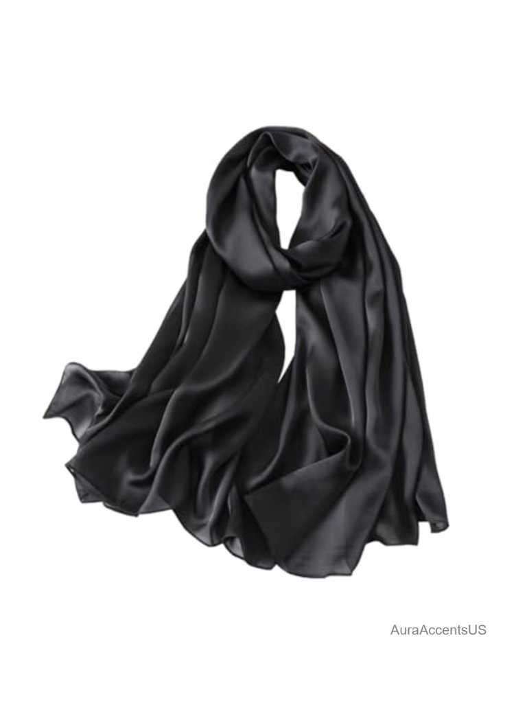 100% Pure Mulberry Silk Large Long Oblong Shawl Scarf